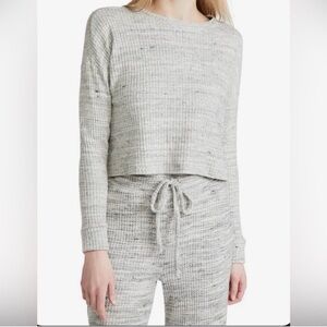 Beyond Yoga Waffle Knit Pullover Sweater